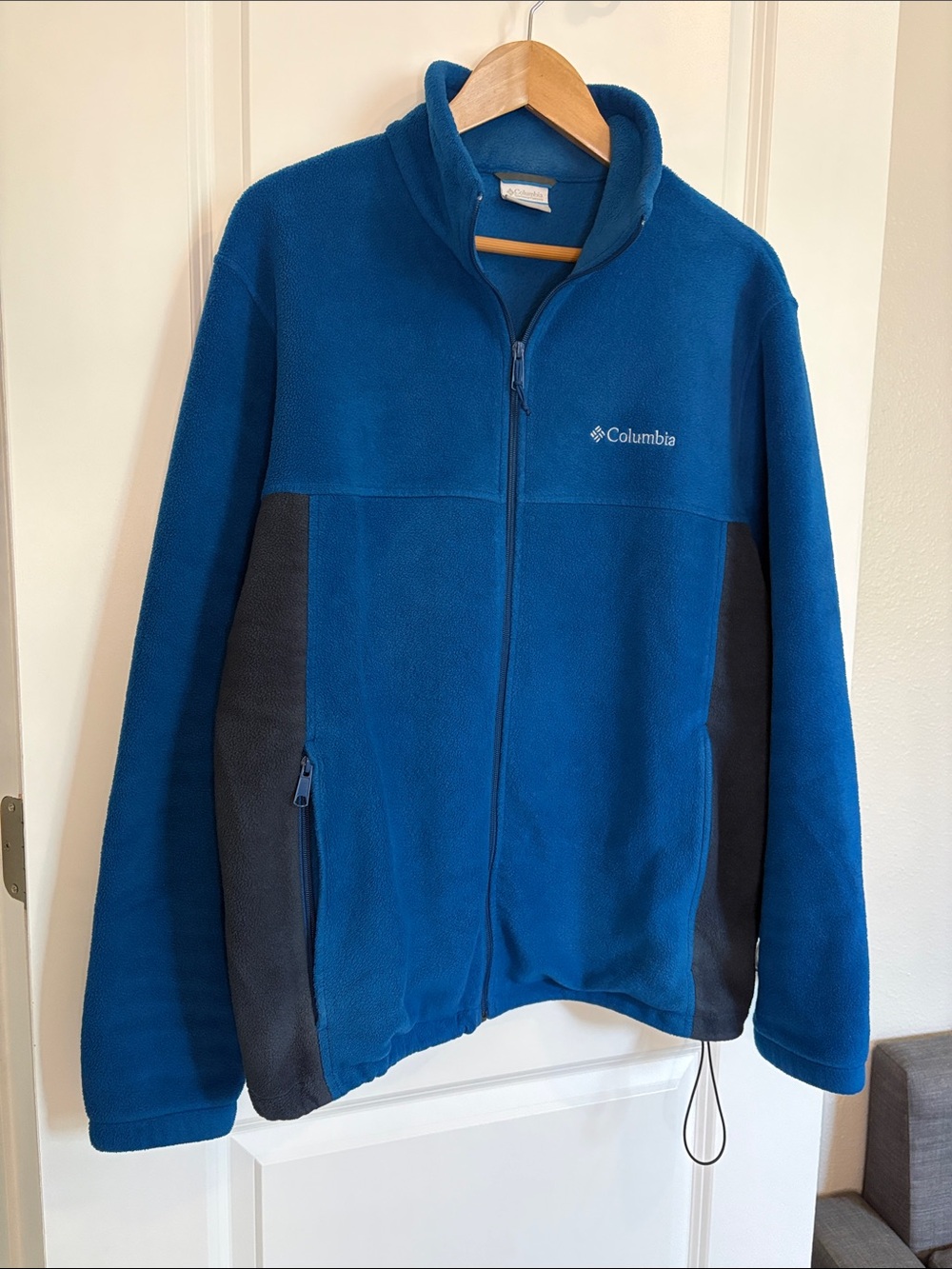 Columbia Sportswear Flattop Mountain Full Zip Fleece Jacket Blue Size Large - Picture 6 of 11